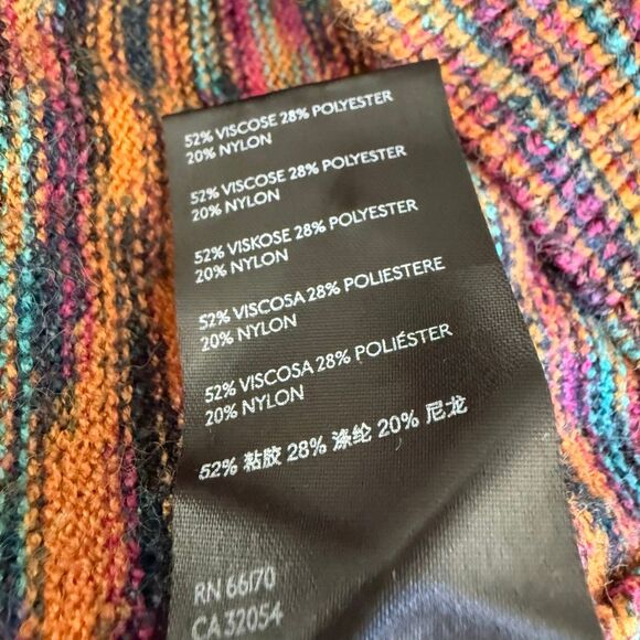 Anthropologie Ruby Flutter-Sleeved Knit Sweater Top space dye pattern size XS - Picture 7 of 9